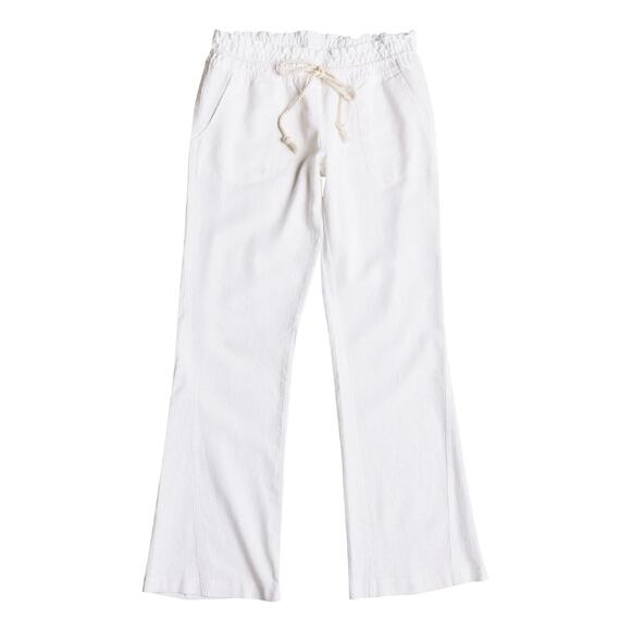 NWT Roxy Women's Oceanside Sea Salt Drawstring Wide-Leg Pants Size Large - Picture 1 of 6